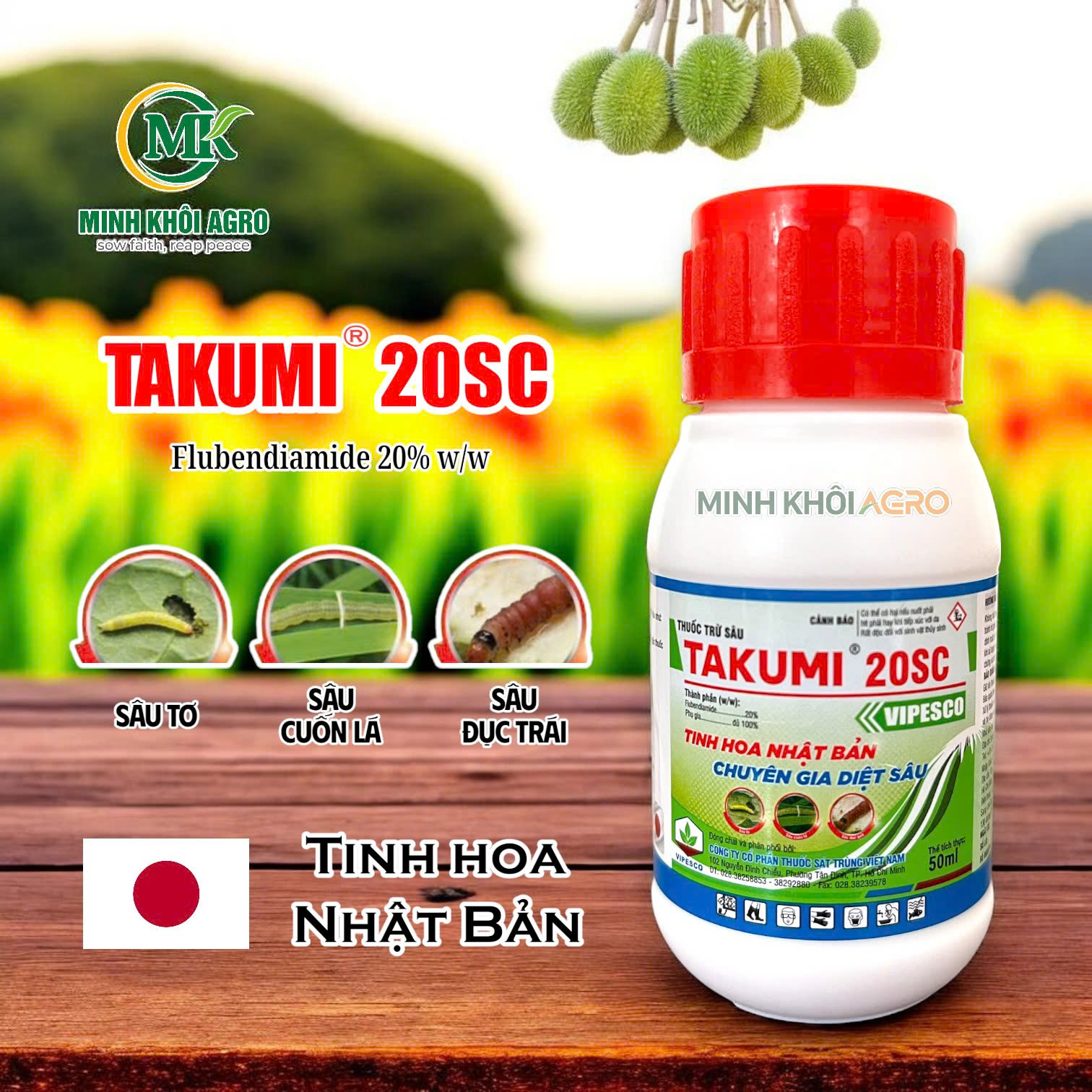 Thuốc trừ sâu Takumi 20SC - Chai 50ml